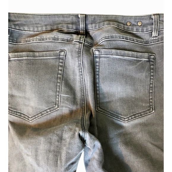 CABI Women's 6 Slim Boyfriend Jeans Low Rise #3191 Gray Blue Dark Wash - Picture 3 of 10